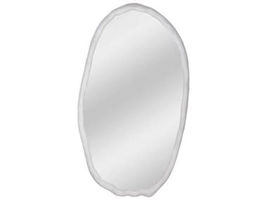 Moe's Home Foundry White 28''W x 50''H Oval Wall Mirror MEFI111318