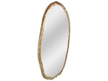 Moe's Home Foundry Gold Oval Wall Mirror MEFI111332