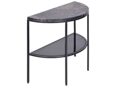 Moe's Home Aurora Demilune Marble Multitone End Table MEFI111737