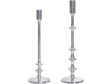 Moe's Home Irie Silver Candle Holder (Set Of Two) MEFI111930