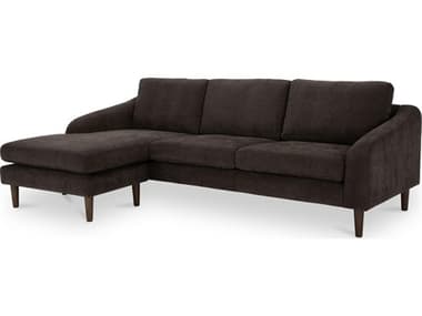 Moe's Home Quinn Sectional Dark Brown MEFO100520