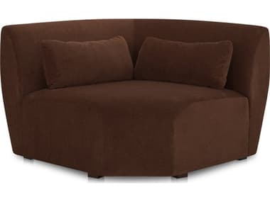 Moe's Home Amelia 45.5"W Corner Chair Chestnut MEFO101303