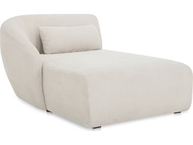 Moe's Home Amelia 50.5"W Left Arm Facing Chaise Warm White MEFO101418