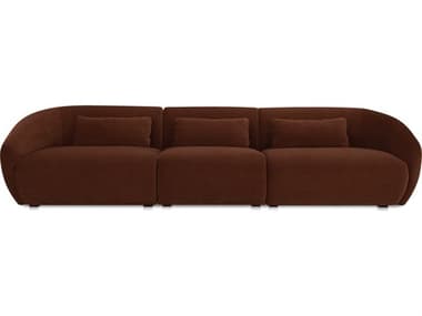 Moe's Home Amelia Brown Upholstered Sofa MEFO101603