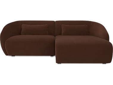 Moe's Home Amelia Brown Upholstered Right Sectional Sofa MEFO101803