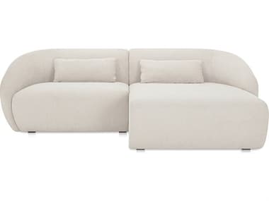 Moe's Home Amelia White Upholstered Right Sectional Sofa MEFO101818