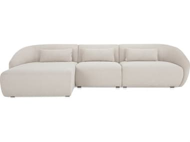Moe's Home Amelia White Upholstered Left Sectional Sofa MEFO101918