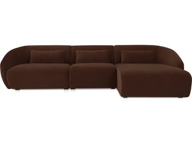 Moe's Home Amelia Brown Upholstered Right Sectional Sofa MEFO102003
