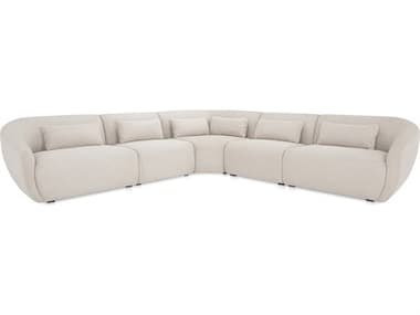 Moe's Home Amelia White Upholstered Left Sectional Sofa MEFO102118