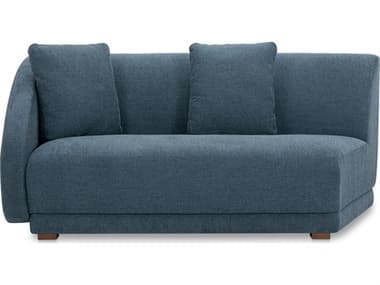 Moe's Home Fraser Left Arm Facing Blue Upholstered Sofa MEFO103319