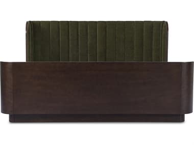 Moe's Home Scarlette Green Rubberwood Wood King Panel Bed MEFO1040270