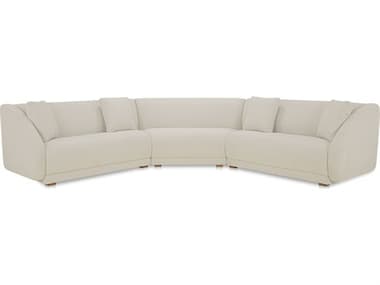 Moe's Home Fraser Beige Upholstered Sectional Sofa MEFO104205