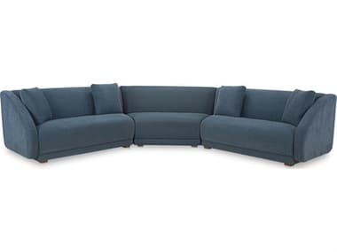 Moe's Home Fraser Blue Upholstered Sectional Sofa MEFO104219