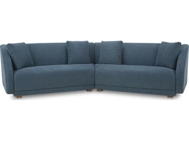 Moe's Home Fraser Blue Upholstered Sofa MEFO104519