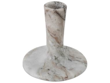 Moe's Home East 4.0"W Short Candle Holder Brown Torrent Marble MEGK112421