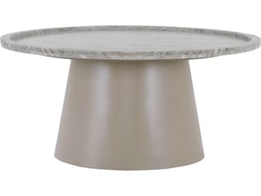 Moe's Home Kimberley Round Marble Coffee Table MEGK1138180