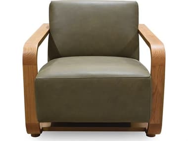 Moe's Home Eckersley Green Leather Accent Chair MEGO101727