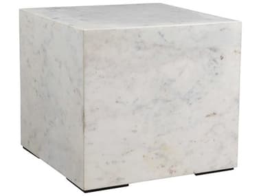 Moe's Home 18" Square Marble White End Table MEGZ113518