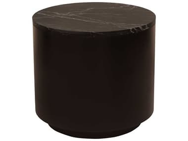 Moe's Home Ritual 20" Round Marble Black End Table MEGZ115902