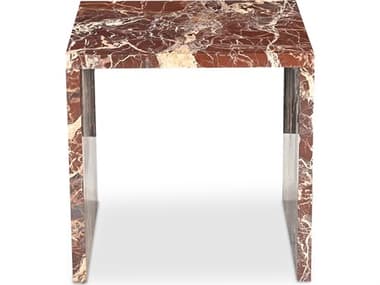 Moe's Home Rosa Accent Table Rosso Levanto Marble MEGZ1181060