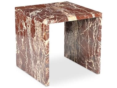 Moe's Home Rosa Accent Table Rosso Levanto Marble MEGZ1181060