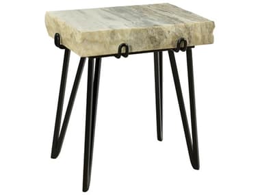 Moe's Home Alpert Rectangular Marble Light Brown End Table MEIK101121