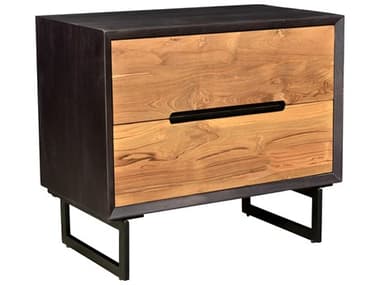 Moe's Home Vienna 2-Drawers Mango Wood Nightstand MEJD101321