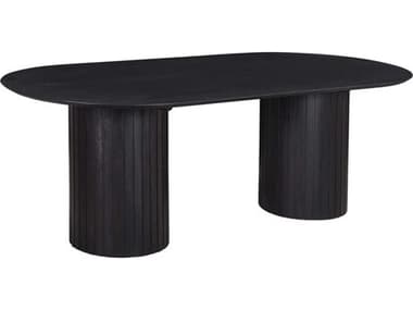 Moe's Home 86" Oval Wood Black Dining Table MEJD104502