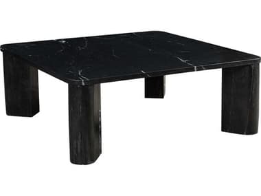 Moe's Home Segment 35" Square Marble Black Coffee Table MEJD1048020