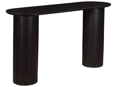 Moe's Home Povera Oval Wood Black Console Table MEJD1052020