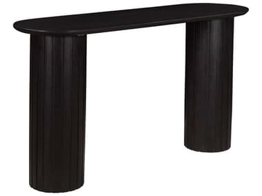 Moe's Home Povera 54" Oval Wood Black Console Table MEJD1052020