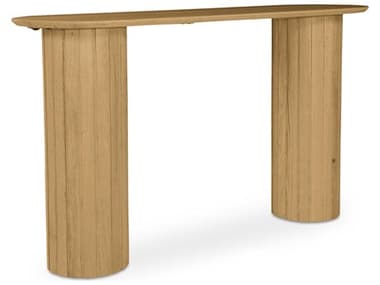 Moe's Home Povera 54" Oval Wood Natural Console Table MEJD1052240