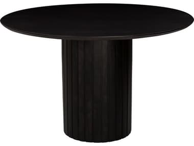 Moe's Home Povera Round Wood Black Dining Table MEJD1059020