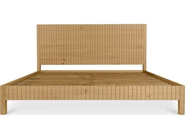 Moe's Home Povera Natural Oak Wood King Platform Bed MEJD1061240