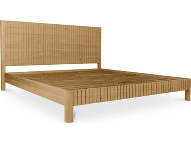 Moe's Home Povera Natural Oak Wood King Platform Bed MEJD1061240