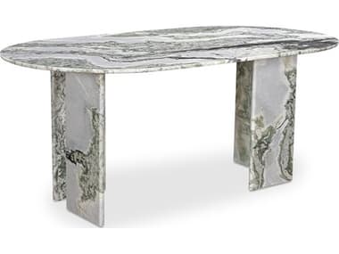 Moe's Home Celia Oval Dining Table Green Onyx Marble MEJD1075160