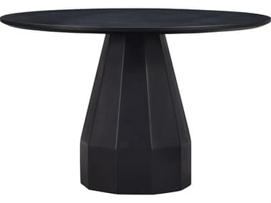 Moe's Home Templo Round Concrete Black Dining Table MEJK1010020
