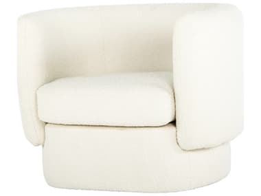 Moe's Home White Fabric Accent Chair MEJM100218