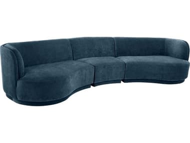 Moe's Home Yoon 151" Wide Fabric Upholstered Compass Sectional Sofa MEJM102145