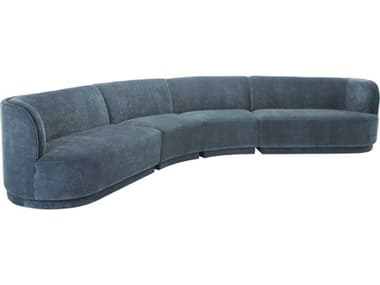 Moe's Home Yoon 176" Wide Fabric Upholstered Eclipse Sectional Sofa MEJM102345