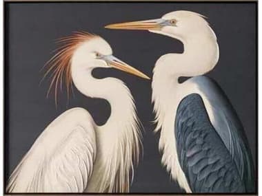 Moe's Home Two Cranes Framed Painting MEJQ104337