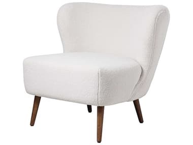 Moe's Home Margot 30" White Fabric Accent Chair MEJW100605