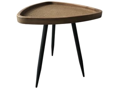 Moe's Home Rollo Wicker Natural Black End Table MEKK102024