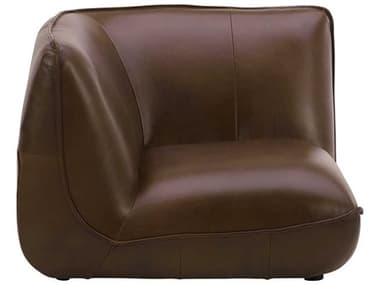 Moe's Home Zeppelin Brown Leather Corner Modular Chair MEKQ100903