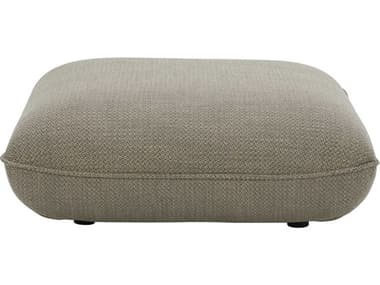 Moe's Home Zeppelin Moto Pumice Brown Upholstered Ottoman MEKQ101415