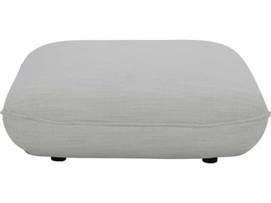 Moe's Home Zeppelin Stone White Upholstered Ottoman MEKQ101418