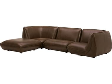 Moe's Home Zeppelin Lounge Leather Sectional Sofa MEKQ101803