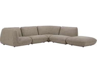 Moe's Home Zeppelin Brown Upholstered Sectional Sofa MEKQ102315