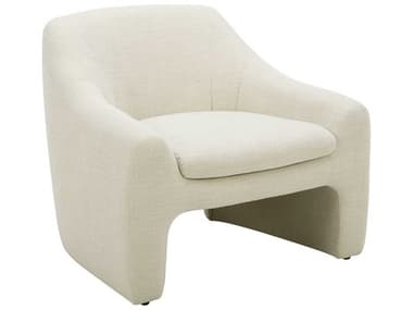 Moe's Home Kenzie 33" White Fabric Accent Chair MEKQ102534