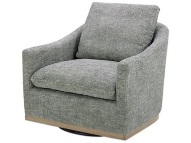 Moe's Home Linden Swivel Gray Fabric Accent Chair MEKQ102937